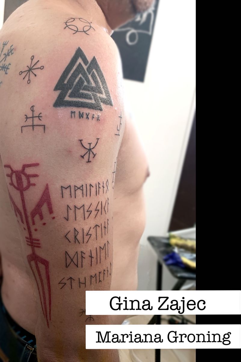 Tattoo uploaded by Karma Ink Collective • Tatuaje de runas vikingas