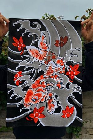 Print available soon. Hariwake Koi, £15. Message me for enquires.