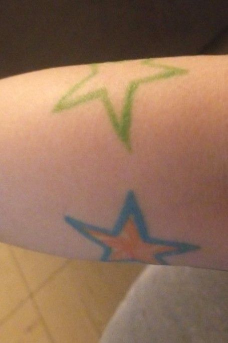 2 Flower Stars Butterflies TaT | Star tattoos, Butterfly tattoo on  shoulder, Flower tattoo sleeve