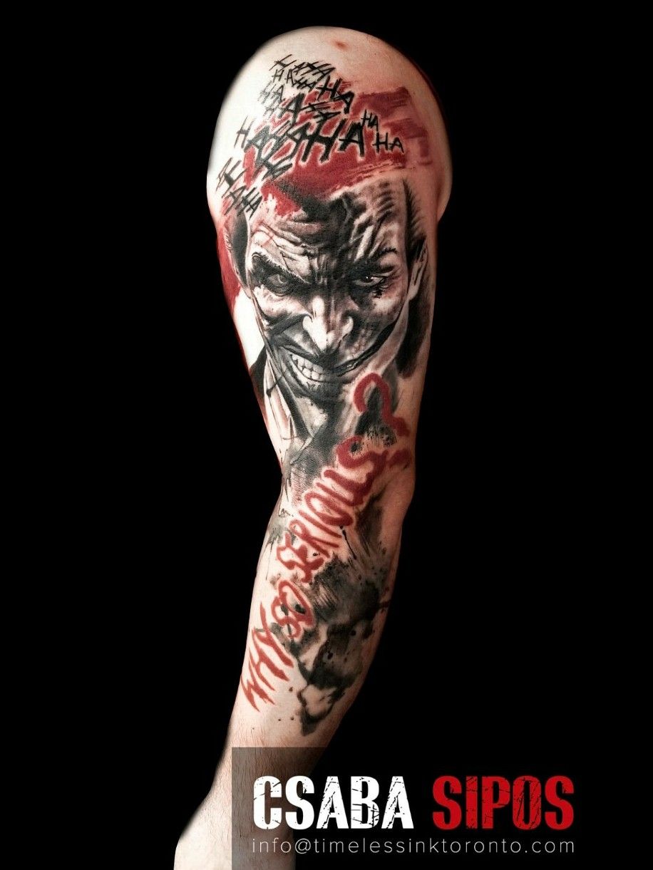 35 Most Powerful Sleeve Tattoos For Men | Joker tattoo, Cool forearm tattoos,  Tattoo sleeve men