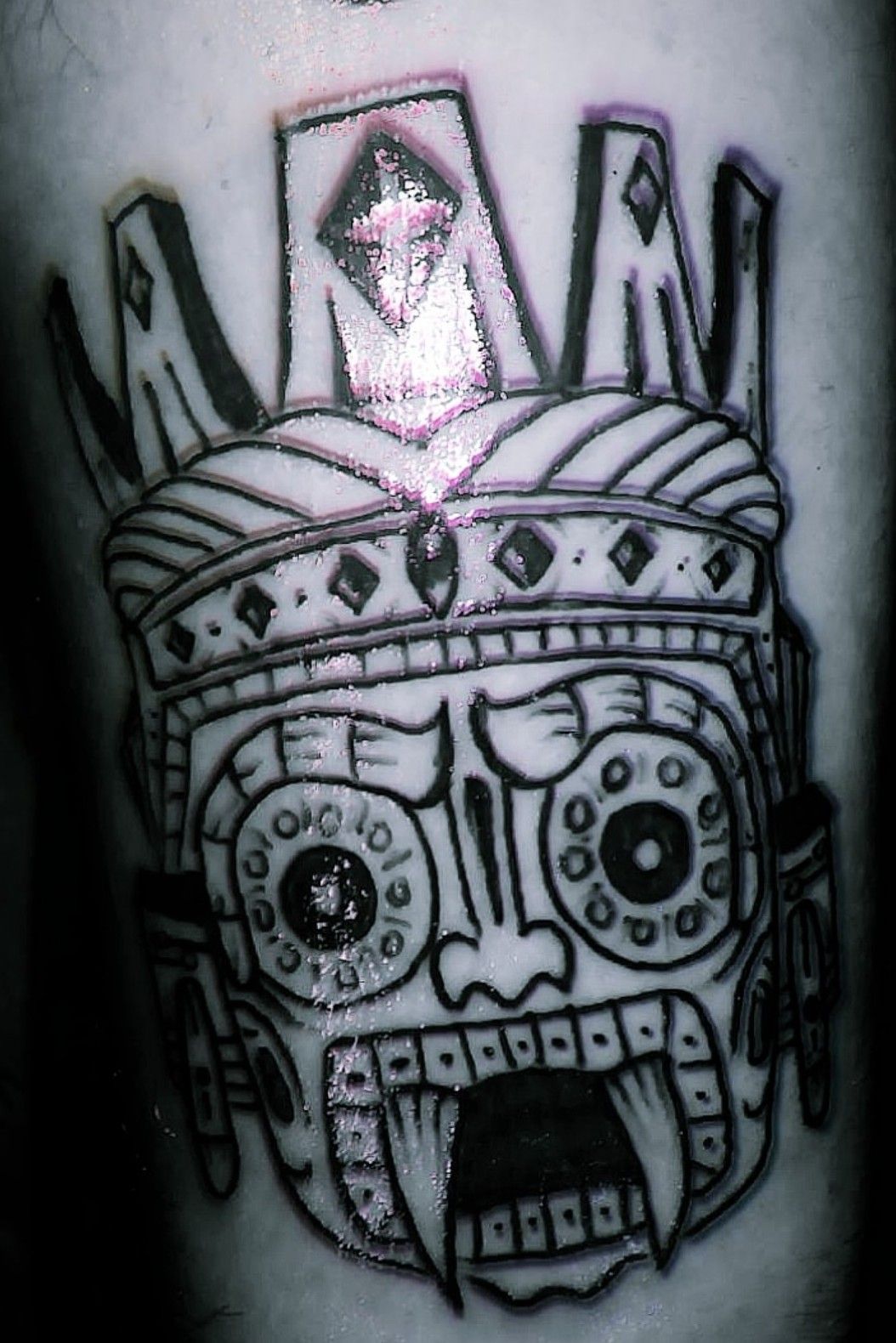 Tattoo done yesterday In piedrasnegras tatuadoresmexicanos  tatuadoresmexicanoschingandole aztectattoo blackngreytattoo  Instagram