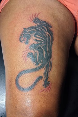 Black panther tattoo. 