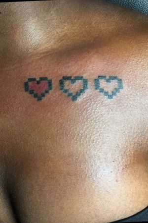 Gamer hearts tattoo. 