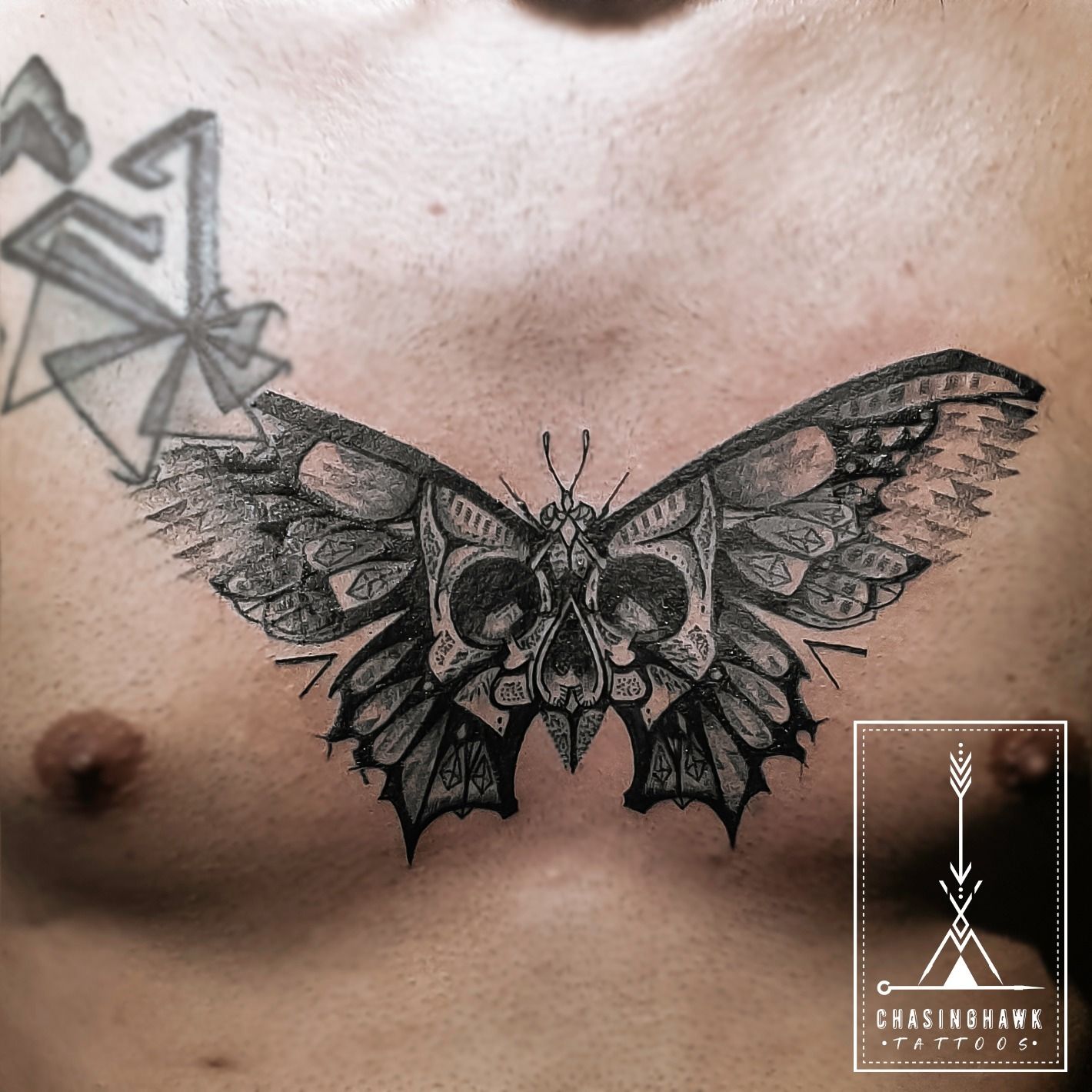 Tattoo uploaded by Nikita Jade Morgan  Floral sternum tattoo and butterfly  above the naval  Tattoodo