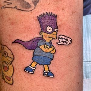 #bartman #simpsons tattoo