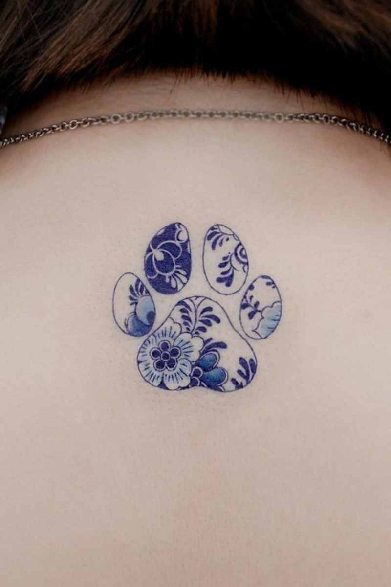 Tattoo uploaded by Brittney Chandler • Blue& white porcelain pattern