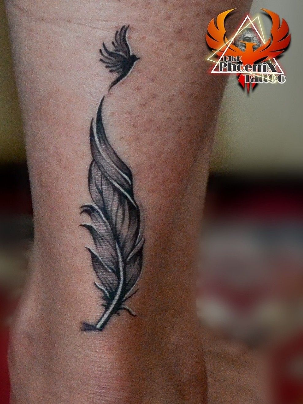 Feather Wrist Tattoo  Etsy