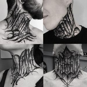 Neck tattoo