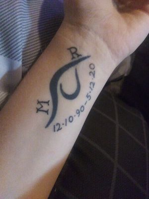 Recovery symbol with Fiance who passed initials
