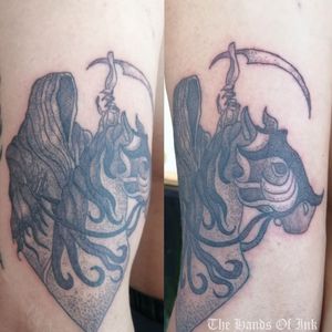 Mission for the Reaper #reapertattoo #horsetattoo #medievaltattoo #medievalhorsetattoo #deathtattoo #tarottattoo 