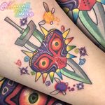 Majora’s Mask! I’ll never get tired of tattooing it
