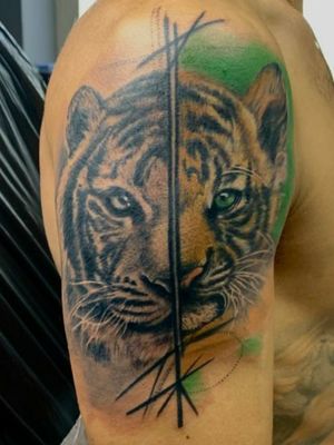 #tigertattoo #realistic #colorful 