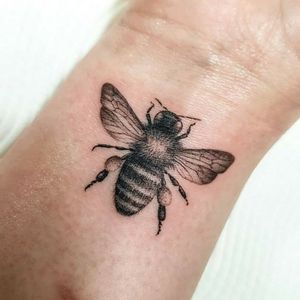 Bee on wrist