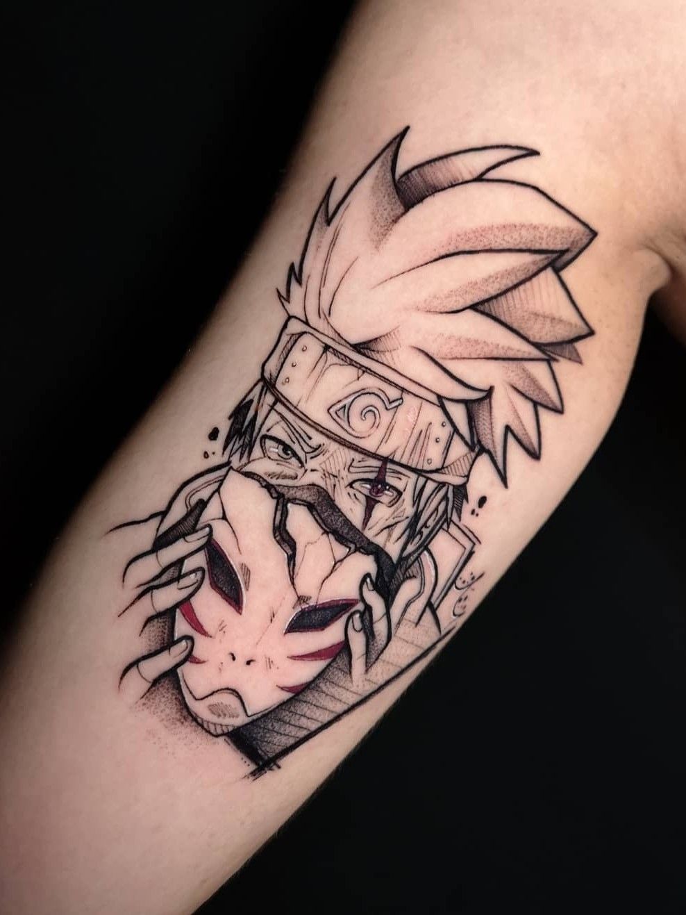 Kakashi | Naruto tattoo, Kakashi tattoo, Anime tattoos