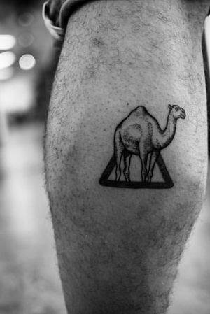 Camels Crossing. A fare well tattoo before leaving Dubai after 13 years 