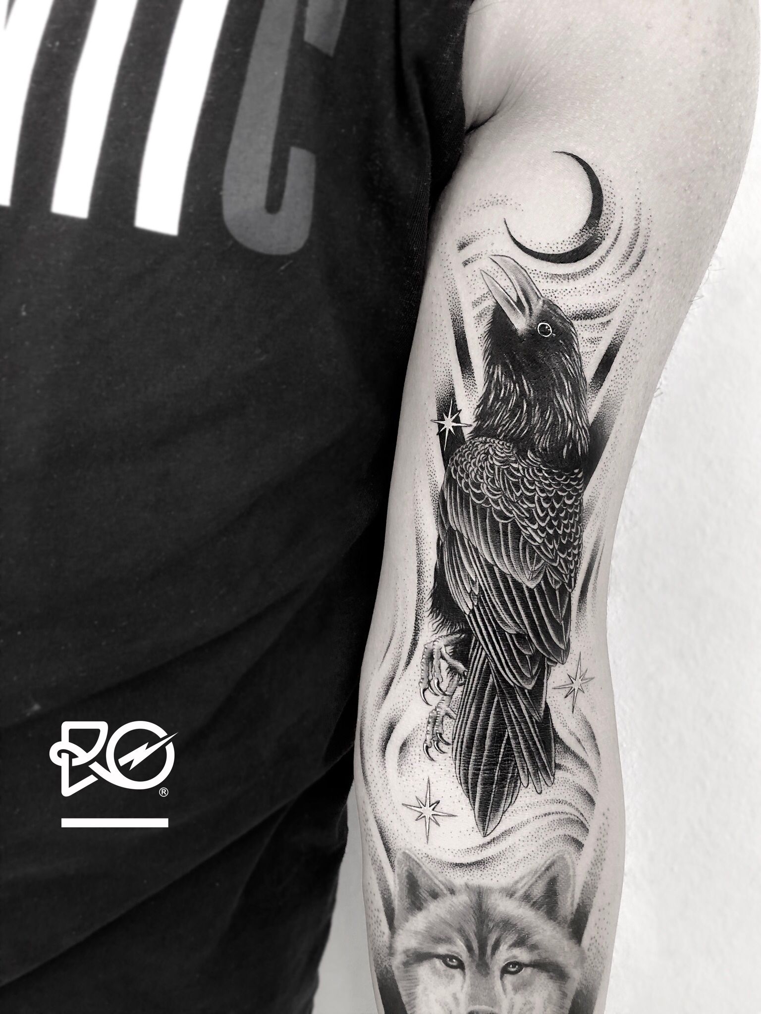 Raven Half sleeve Tattoo | Freelancer