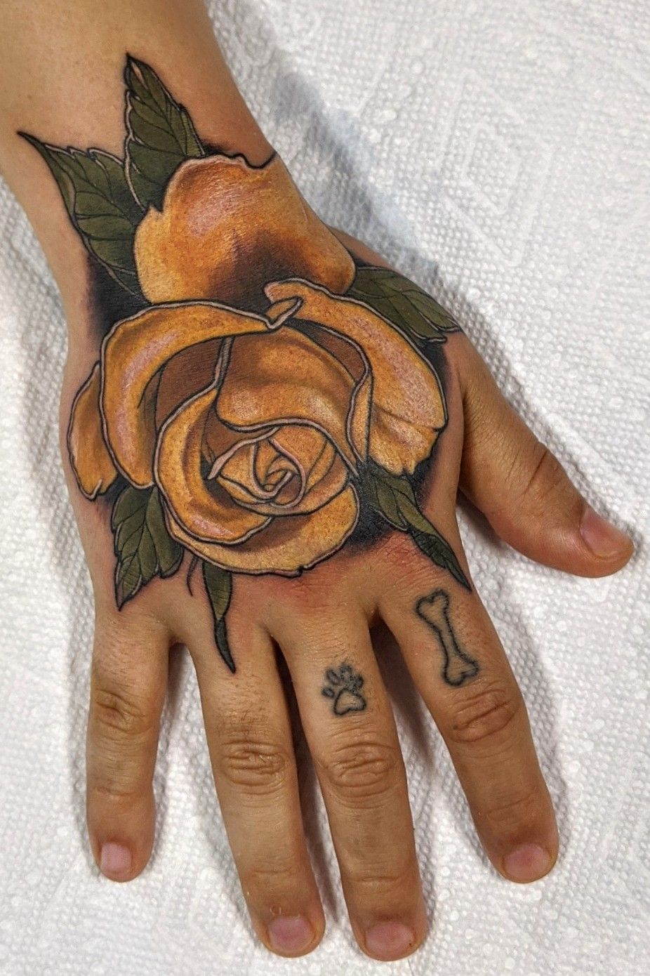 A single yellow rose for Devon       tattoo colortattoo  rosetattoo microrealism microtattoo tattooideas sanfranciscotattoo   Instagram