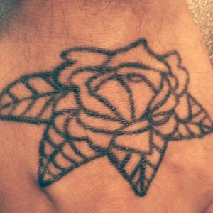 Rose Outline #rosesarered #tattoosareawesome #inkedup #tattooartist #misfittattoos