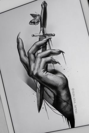 #elensoul #elensoul_art #knife #hand #dark #horror