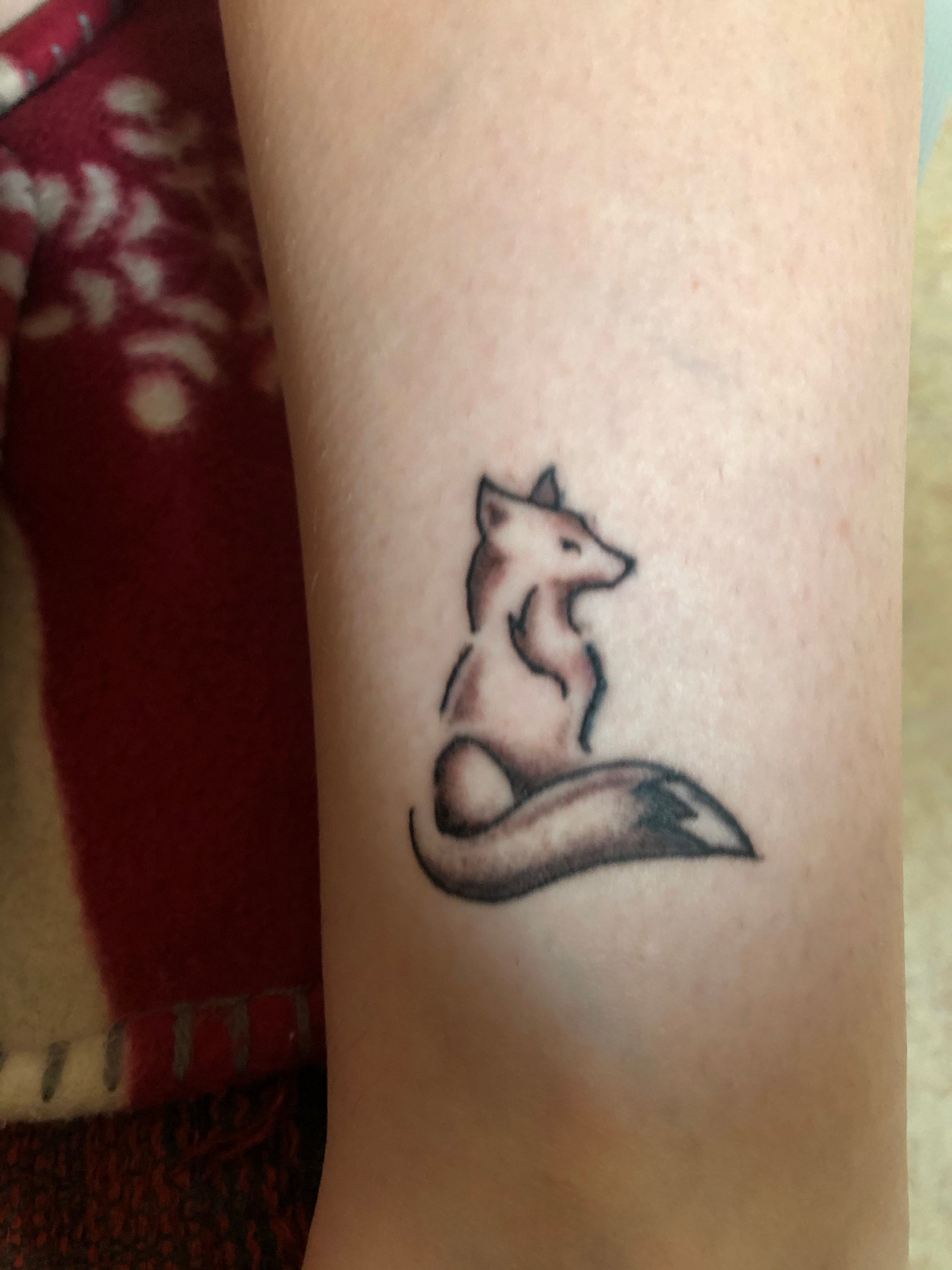 fox tattoo by Sasha Unisex - kat - 12 - KickAss Things