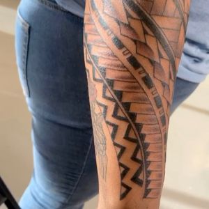 Polynesian tattoo I did at Deviant Tattoo Studio