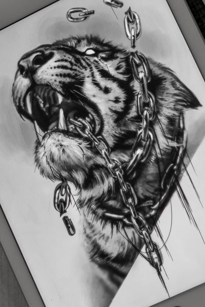 #elensoul #tiger #darktiger #tigertattoo #msk_tattoo #dark_ark