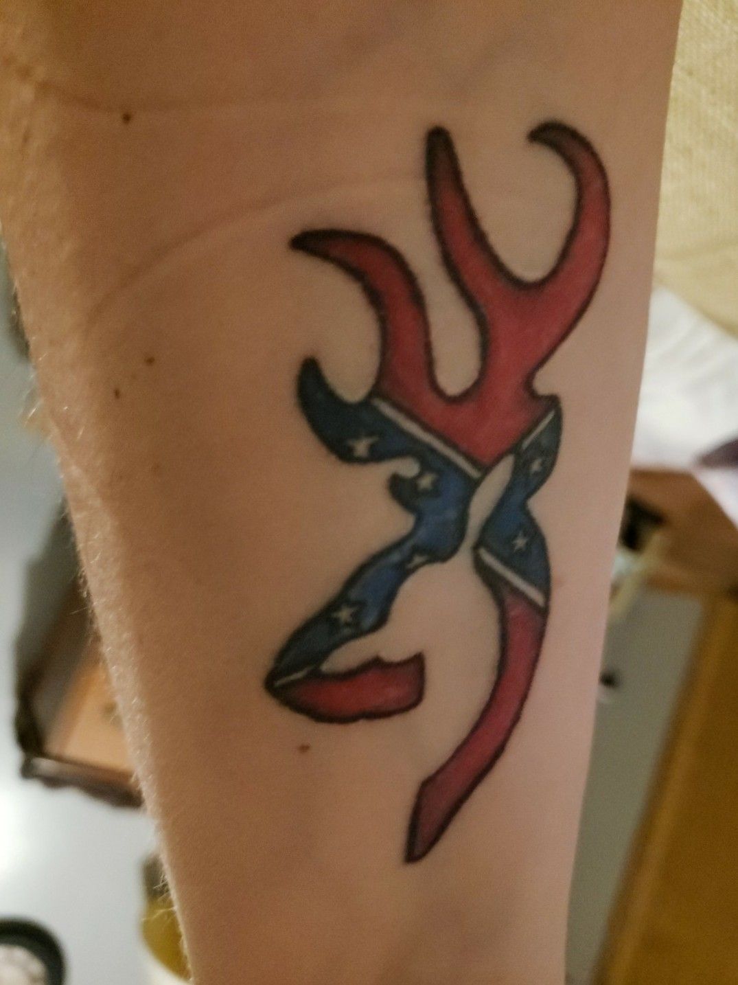 rebel flag heart tattoos