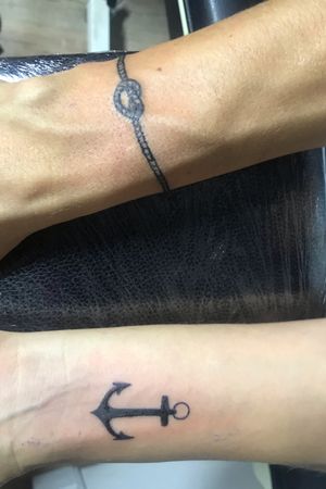 Two small tattoos about marine 