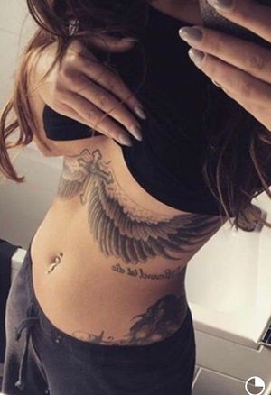 Future tattoo: cross and wings 
