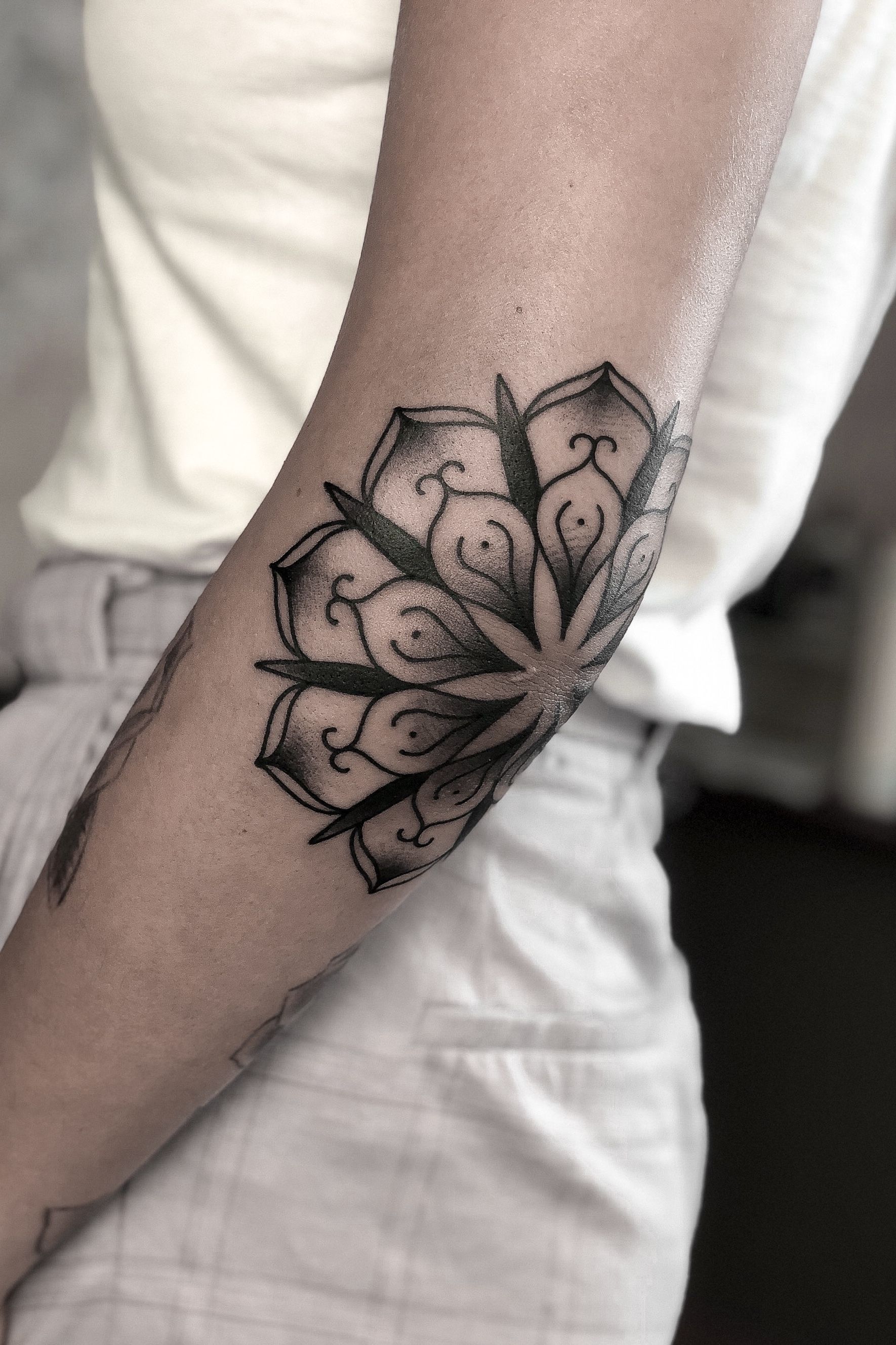 Mandala Tattoo for Men in Elbow | TikTok