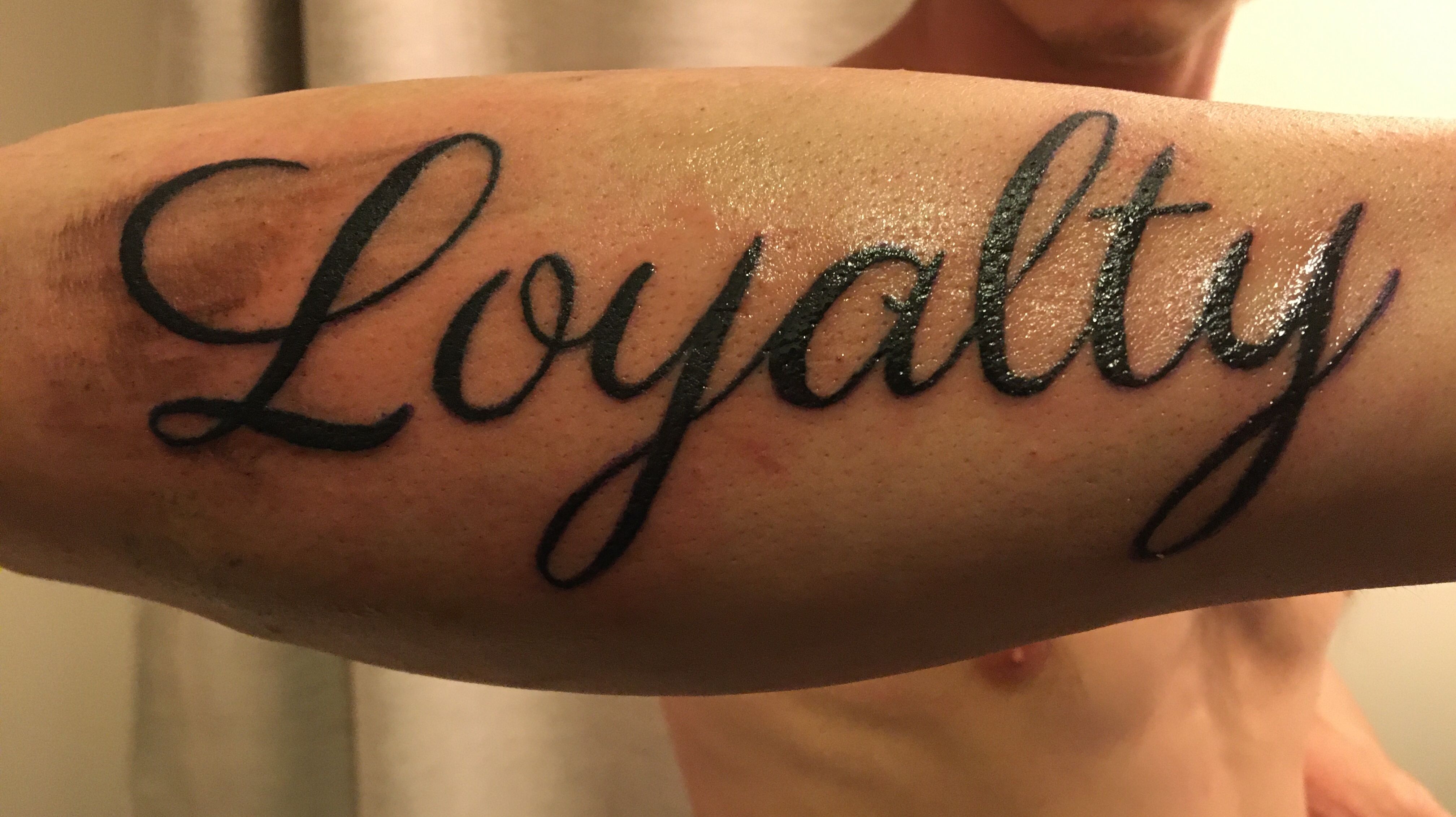 loyalty forearm tattoo for menTikTok Search