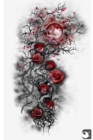 Future rib tattoo, dog tags; one have ARMY the second one 08-06-18 and a space for later date. Replace roses for blossoms. 