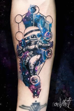 Astronaut and galaxy!
