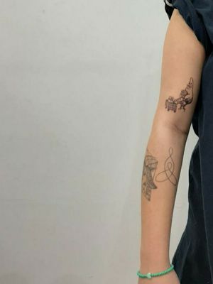 #bobesponja #tattoo #tatuagem #desenho #patrick #pretoecinza #fineline #saopaulo #squaredpants 