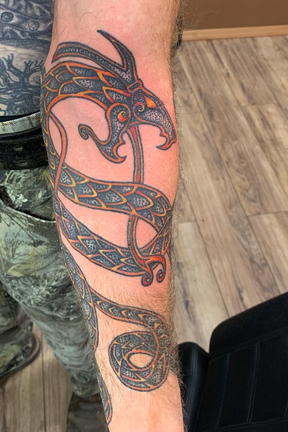 Jormungandr Poster by Josh Arklin  Displate  Norse Norse tattoo Serpent  tattoo