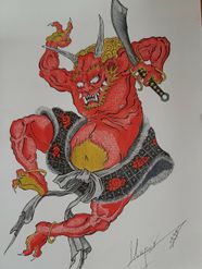Traditional Japanese Demon Traditional Japanese Demon
