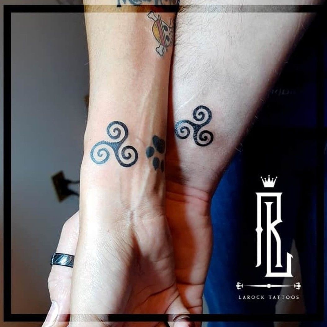 Tattoo uploaded by Rock Tattoo Artist • Trisquel tattoos 💉 #tinytattoos  #coupletattoos #trisqueltattoos • Tattoodo