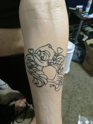 Not finished yet either lol still needs to be colored and shaded maybe lol done by my hubby as well