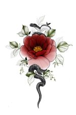 #tattoodesign #snaketattoo #flowertattoo #floraltattoo #darktattoo #drawing #lineworktattoo #blackwork #blackworktattoo #snakedesign