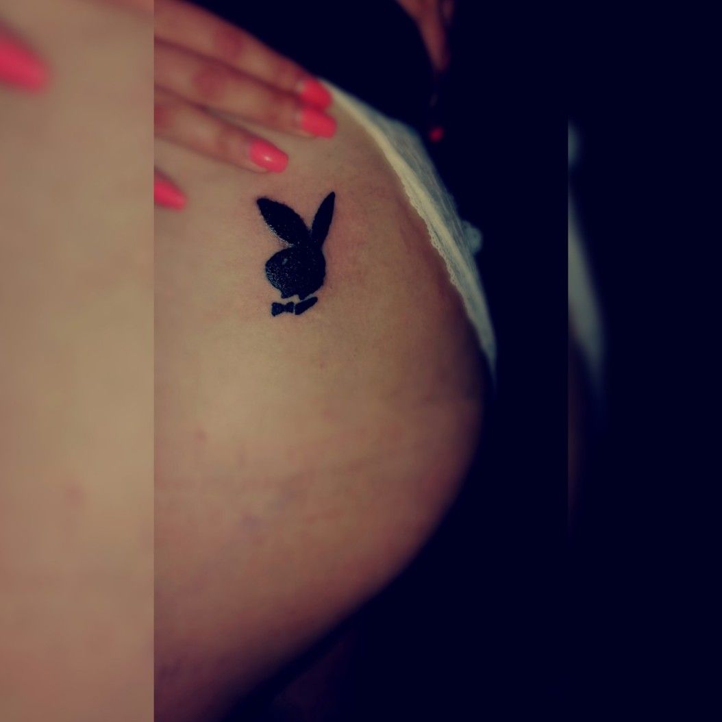 Tattoo uploaded by Cezar • Come play with me... #black #blackfill #playboy  #bunny #inkedbycezz • Tattoodo