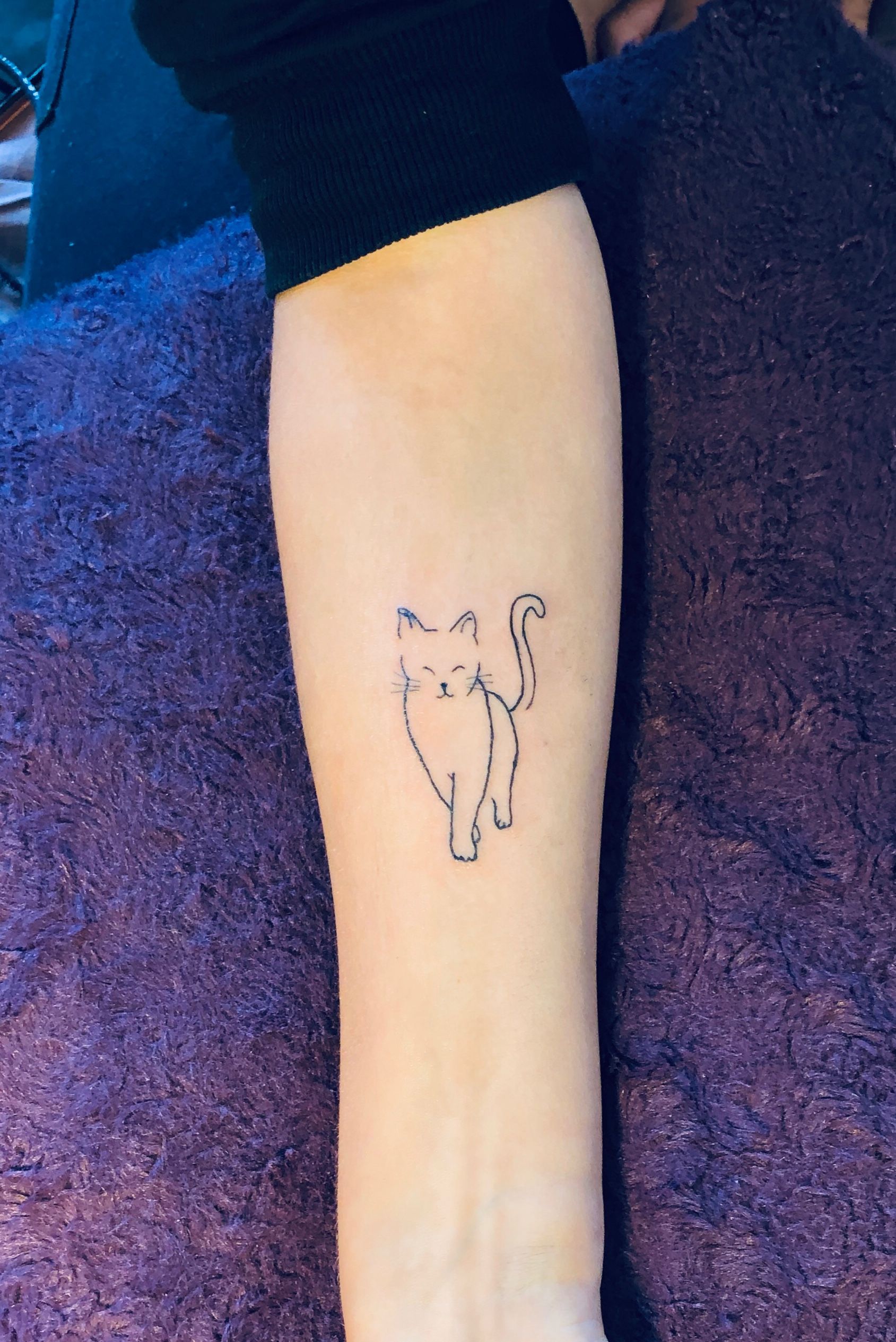Cat outline designed by... - Iridescent Tattoo & Fine Art | Facebook