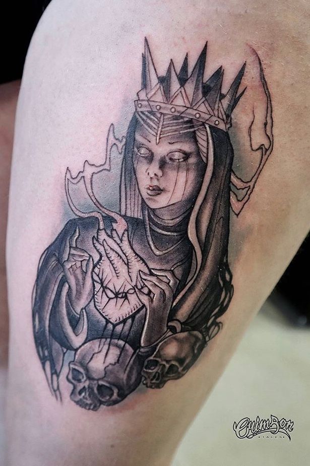 Top 57 Best Queen Of Hearts Tattoo Ideas  2021 Inspiration Guide