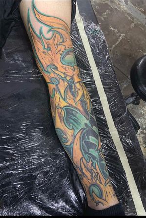 Tattoo uploaded by Joshua Aaron Kassner • Cool bio mechanical leg sleeve  I've been working on • Tattoodo