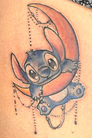 Stitch color tattoo 
