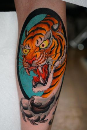 Fresh colored tiger