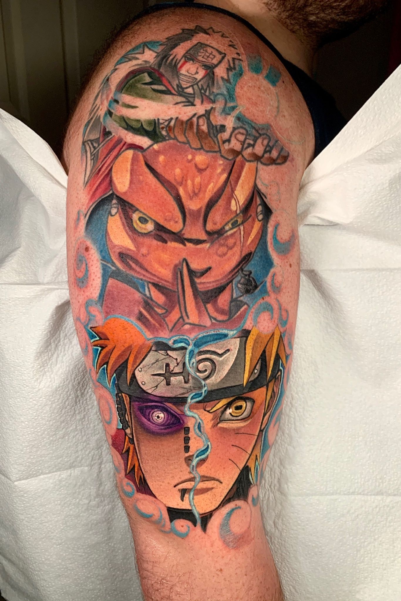 This Naruto Minato  Jiraiya tattoo by fatkidtattoos is SO cool    Instagram