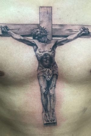 Jesus in the cross. Chest 