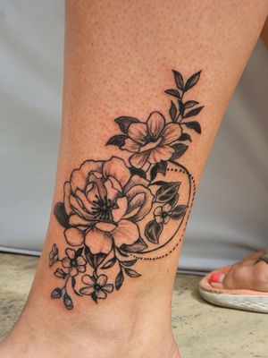 Pretty Flower small ankle 