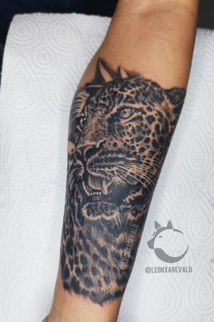 Leopardo . @lamanuelatattoo @kurosumitattooink #tattoo #tattooed #in…