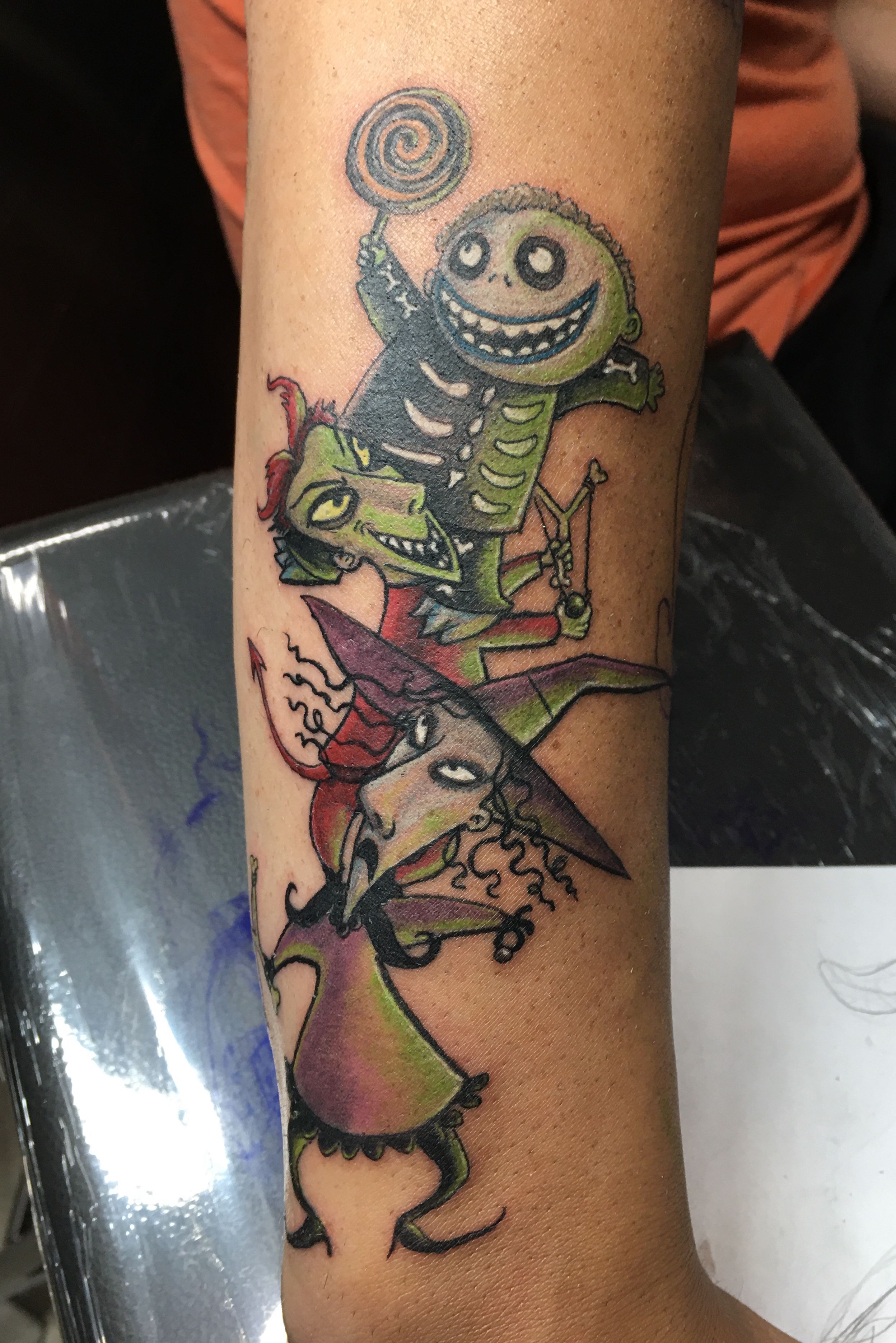 Angelo Parente on Instagram Lock Shock and Barrel masks  nightmarebeforechristmas    blackwork   Tim burton tattoo Body art  tattoos Beetlejuice tattoo